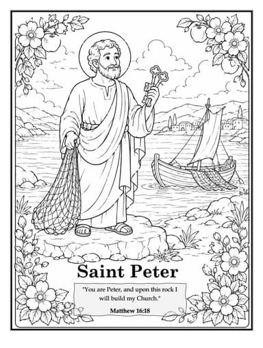 The Apostles Coloring Collection sample