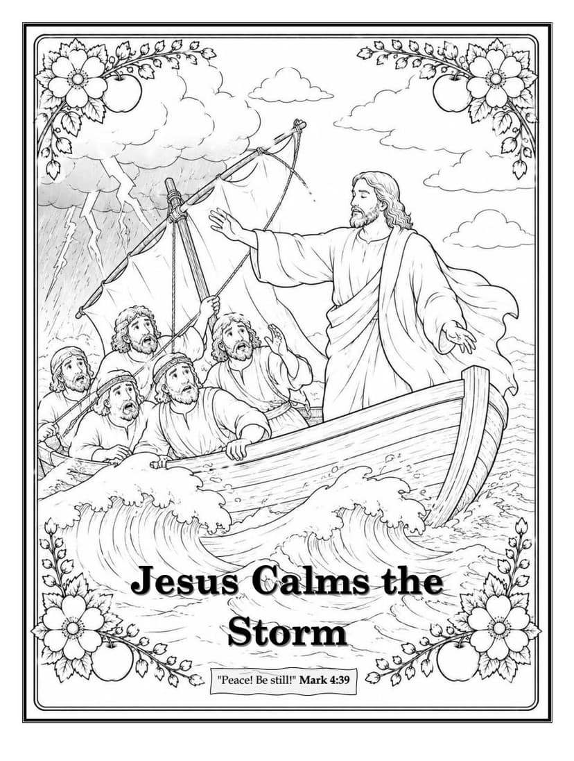 Jesus Calms the Storm — "Peace! Be still!" Mark 4:39